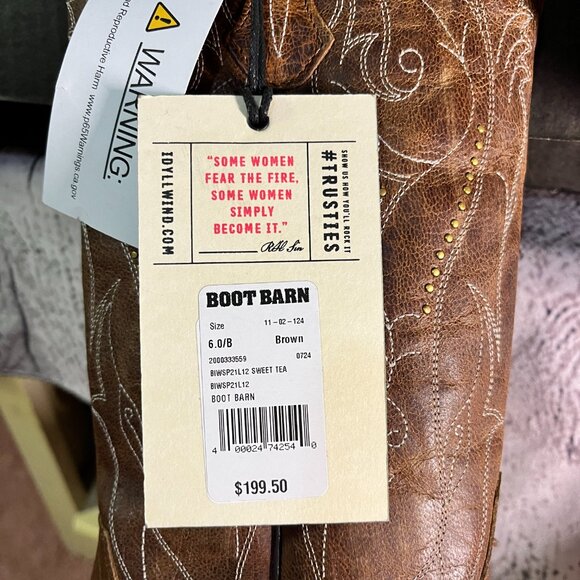 NWT Idyllwind Sweet Tea Western Boots - Snip Toe - Women's size 6 - Picture 10 of 10